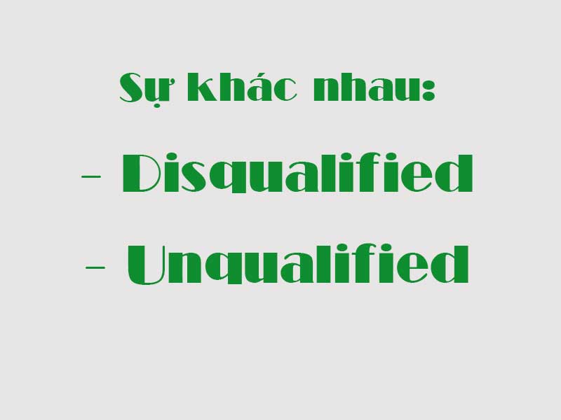 Sự khác nhau giữa hai từ 